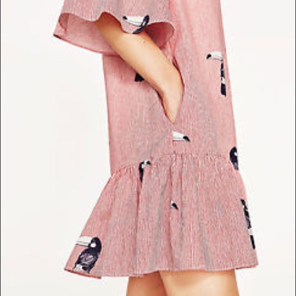 ZARA novelty toucan dress - Picture 3 of 4